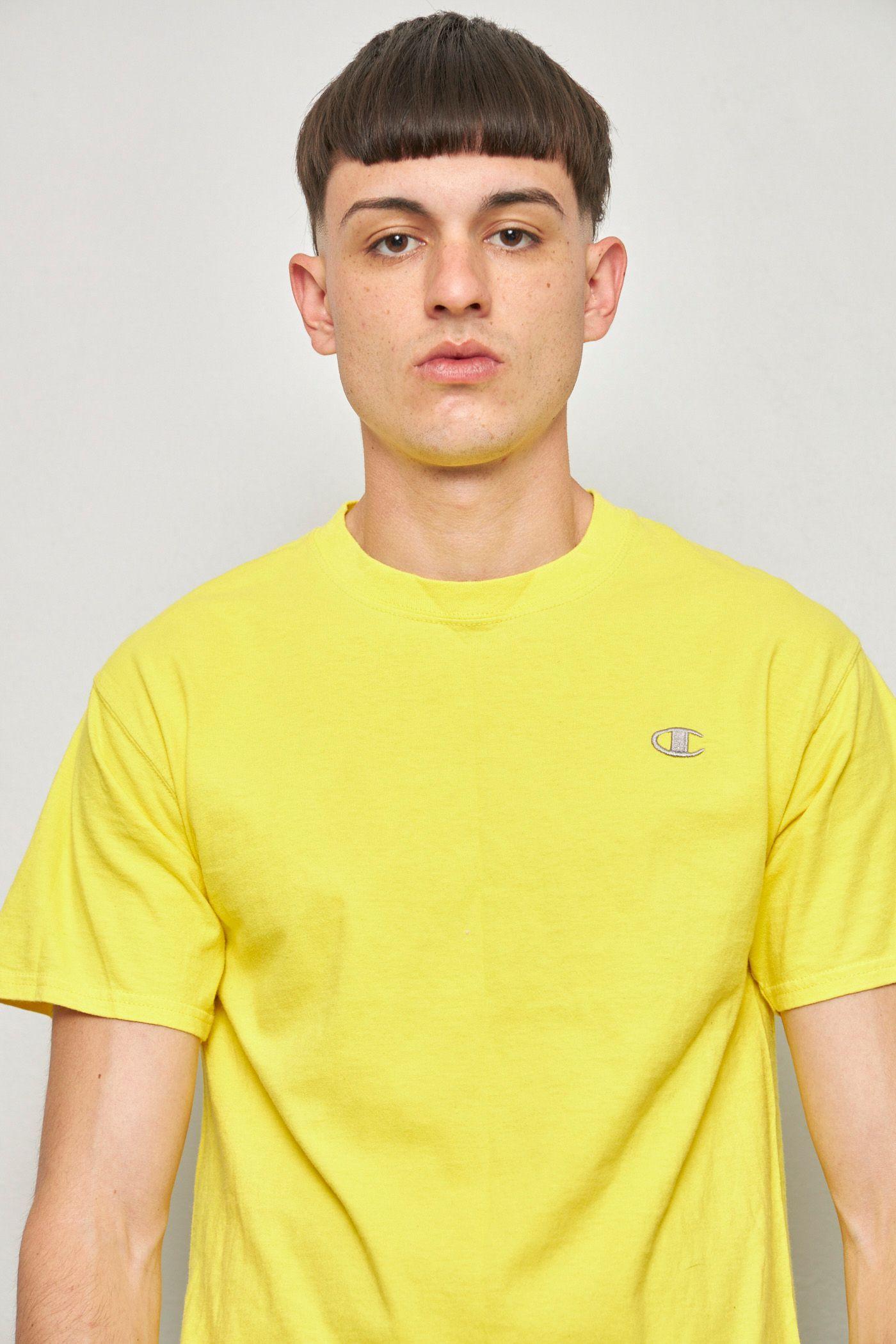 Polera casual reciclado amarillo champion talla M  -4