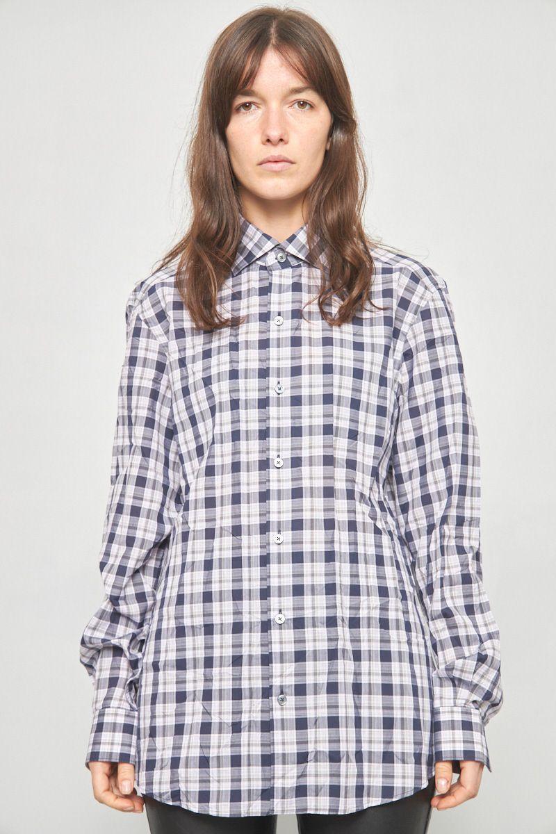 Blusa casual reciclado multicolor ermenegildo zegna talla M -0