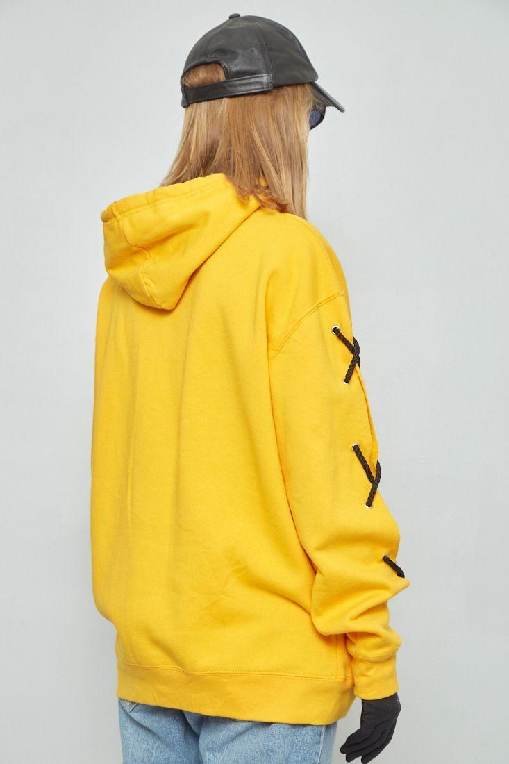 Poleron casual reciclado amarillo champion talla L  -2