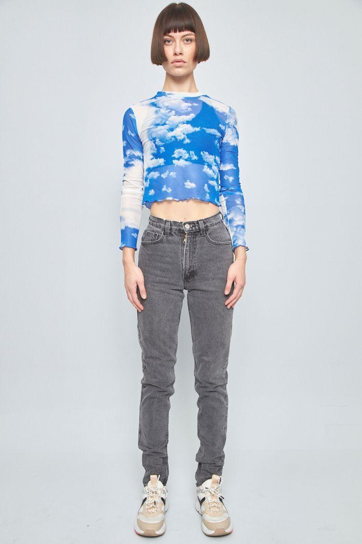 Jeans casual reciclado grafito american apparel talla S -4