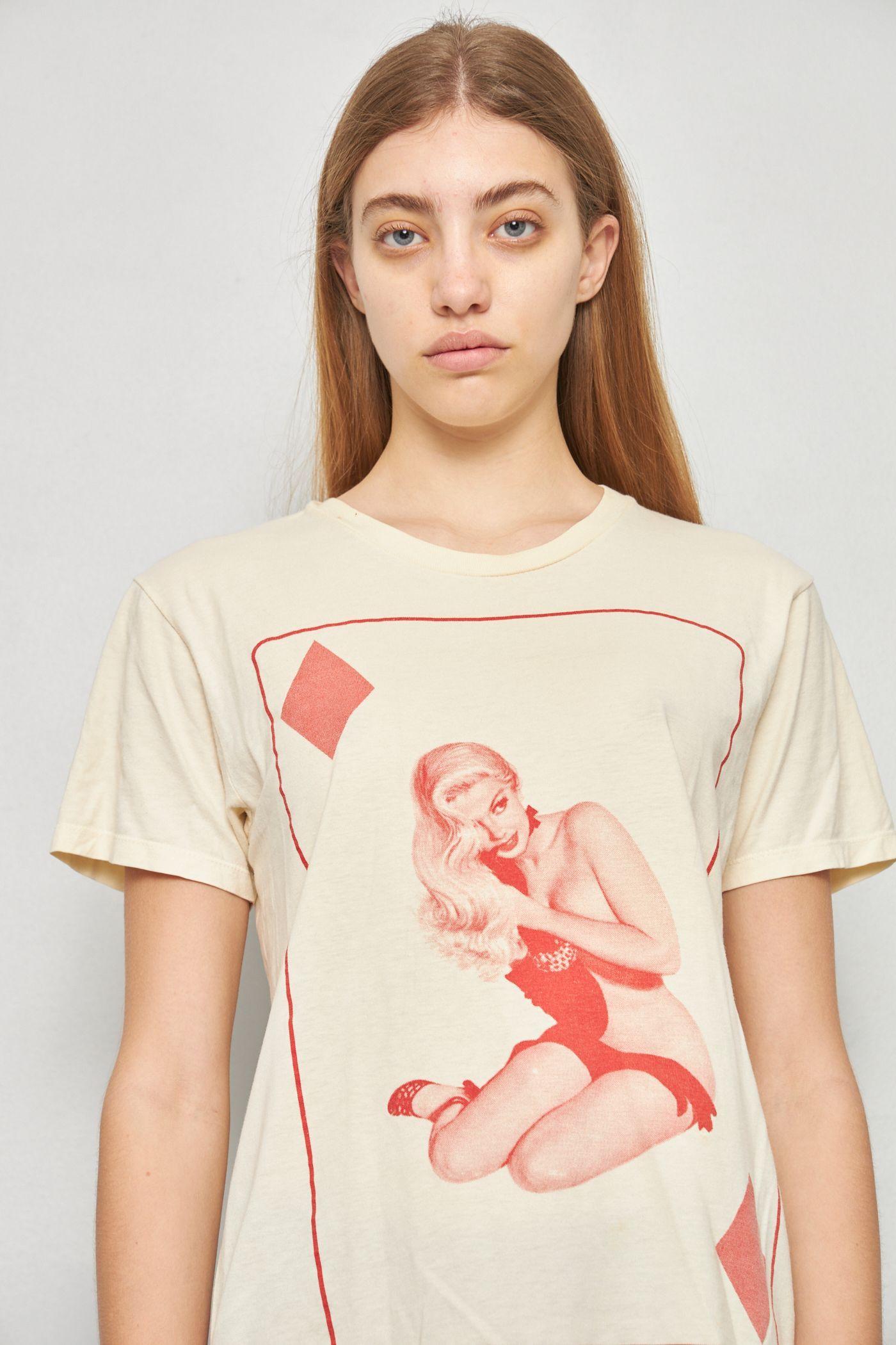 Polera casual reciclado crema krate 101 talla S -4