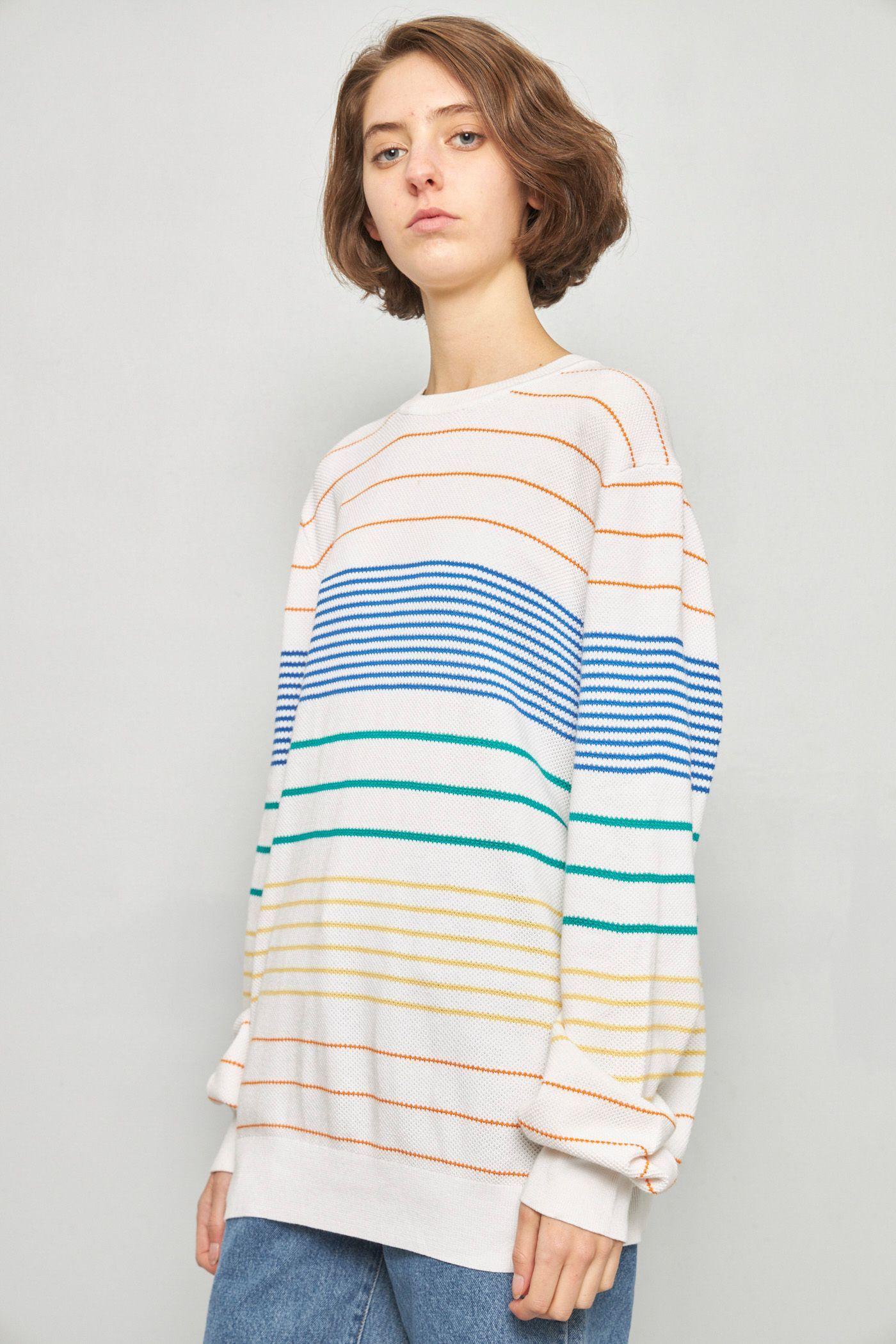 Sweater casual reciclado multicolor brook brothers talla L -1