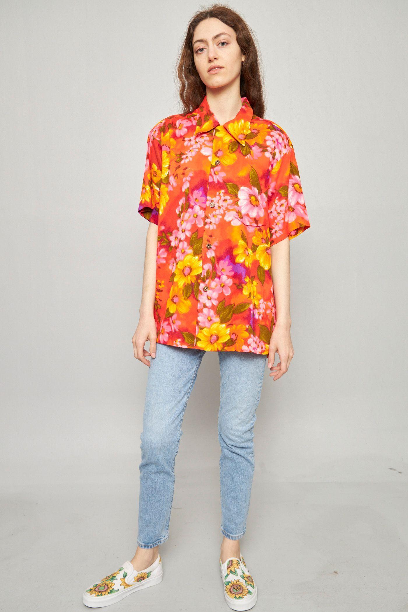 Blusa casual reciclado multicolor waltah clarkes talla M -3