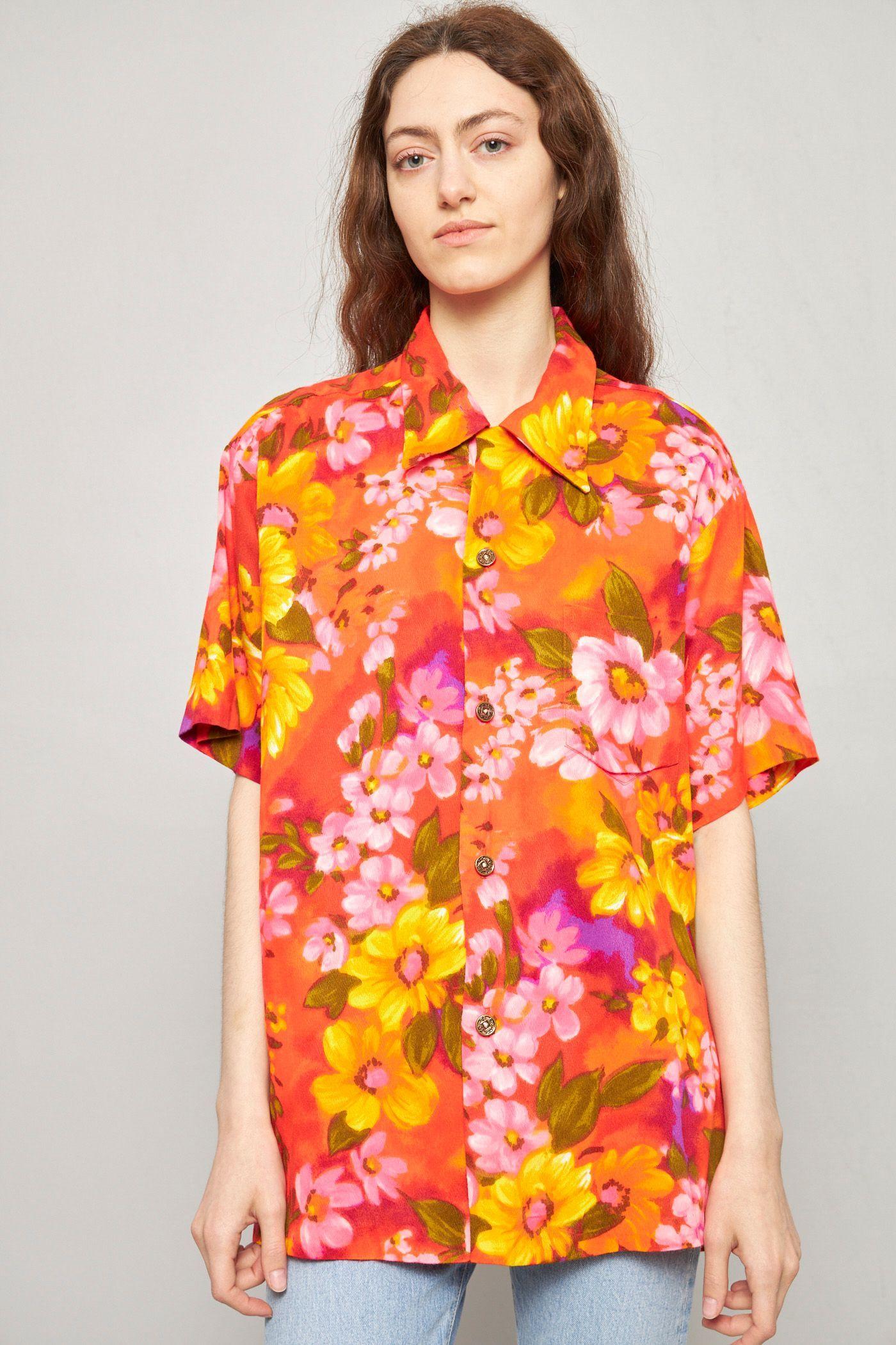 Blusa casual reciclado multicolor waltah clarkes talla M -0