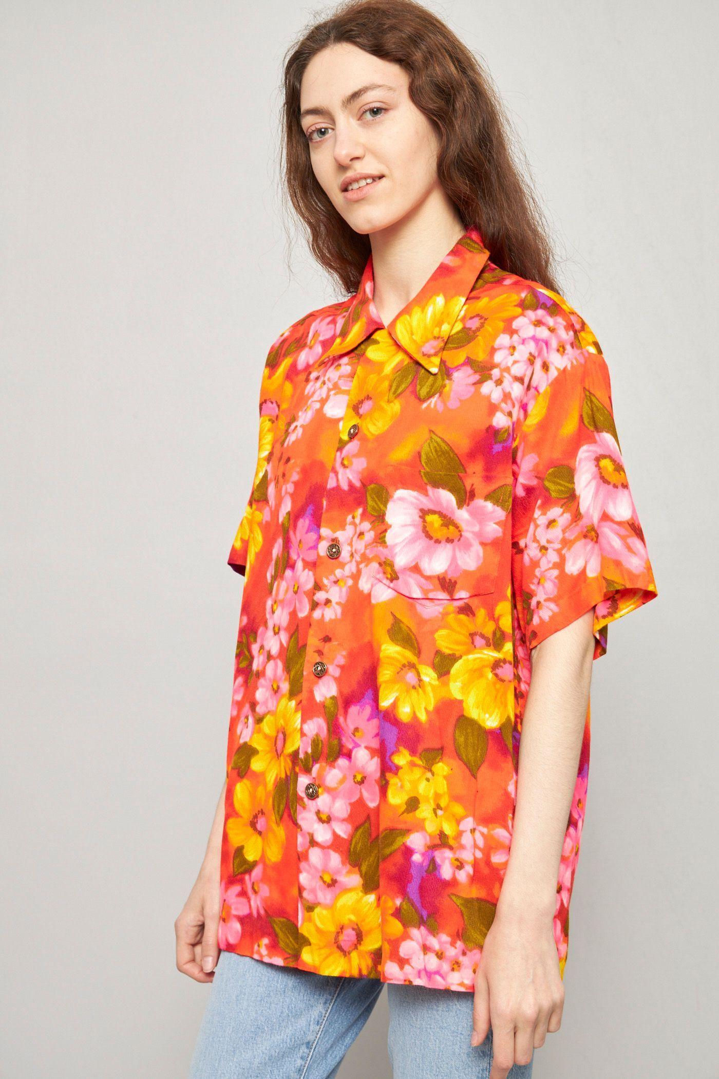 Blusa casual reciclado multicolor waltah clarkes talla M -1