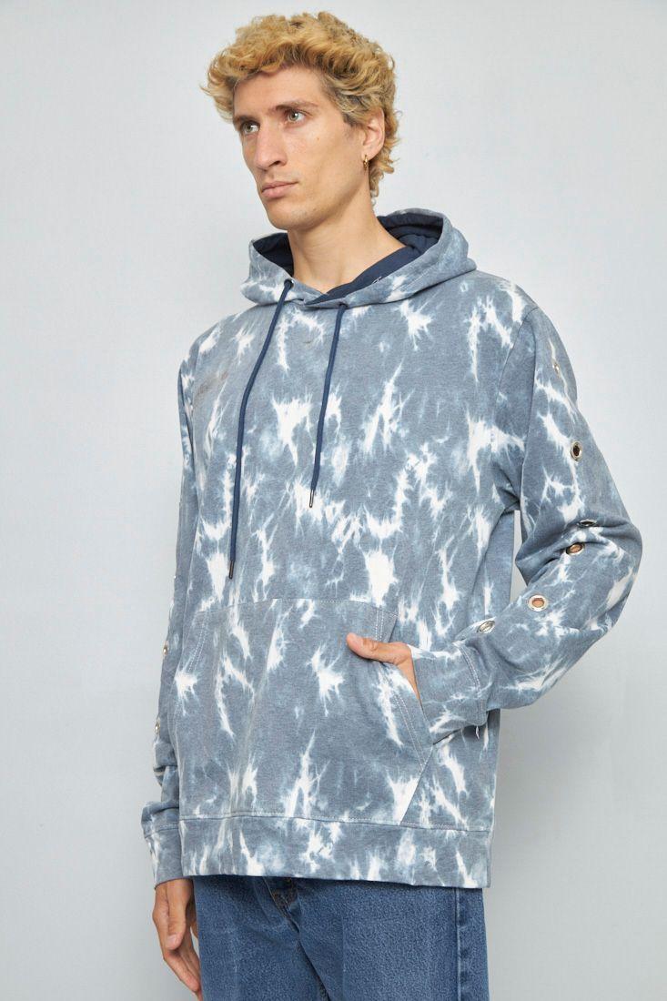 Poleron casual reciclado multicolor univibe talla XL  -1