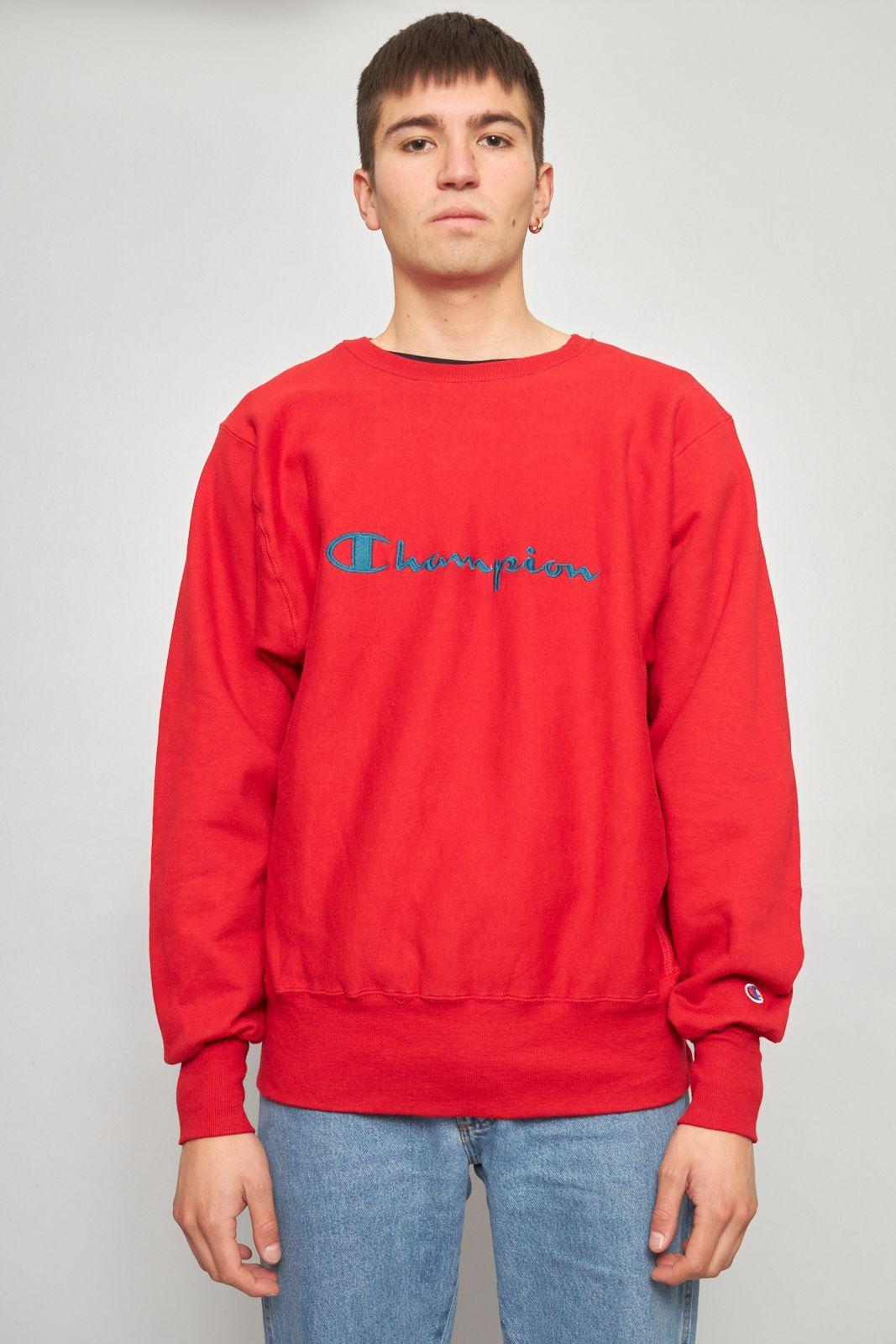 Poleron casual reciclado rojo champion reverse weave L-0