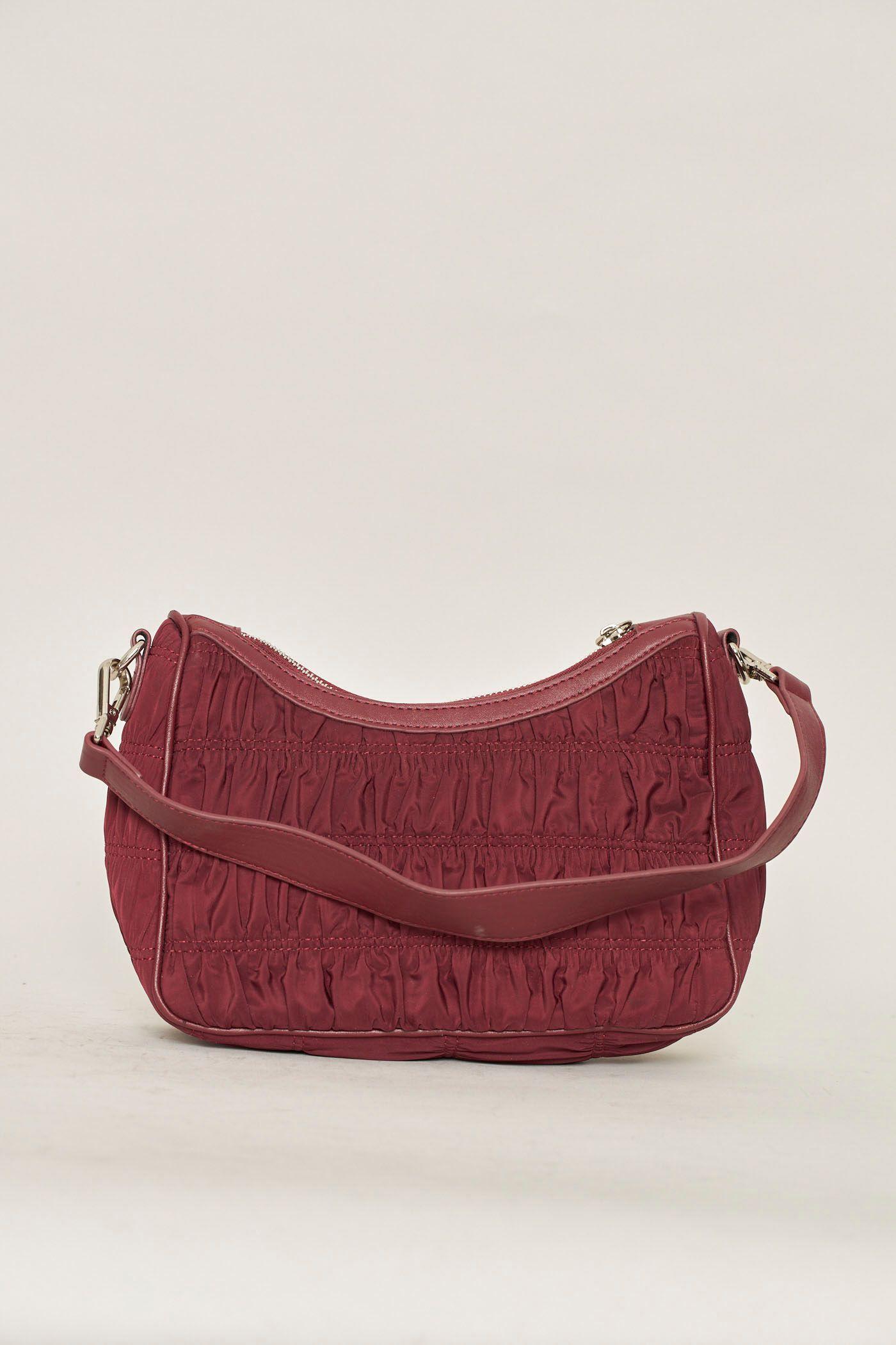 Cartera casual reciclado burdeo nakedvice talla M  -3