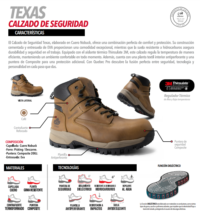 Calzado de Seguridad Quebec Texas-5