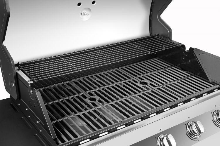 Parrilla a Gas 5 Quemadores Quemador Lateral Acero Inoxidable Premier DynaGlo-4