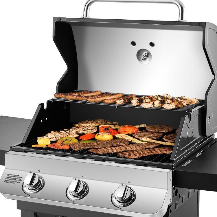 Parrilla a Gas 3 Quemadores Acero Inoxidable Premier DynaGlo-3