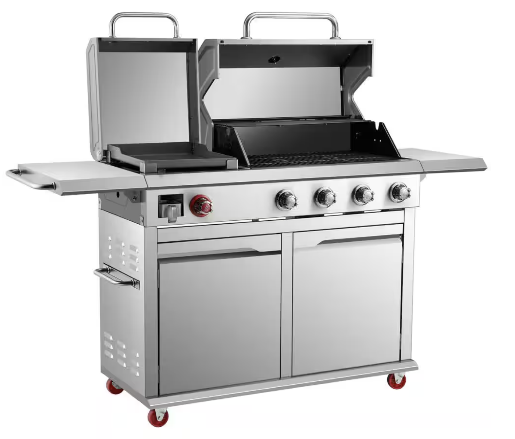 Parrilla a Gas 4 Quemadores Plancha Acero Inoxidable Dyna Glo-2