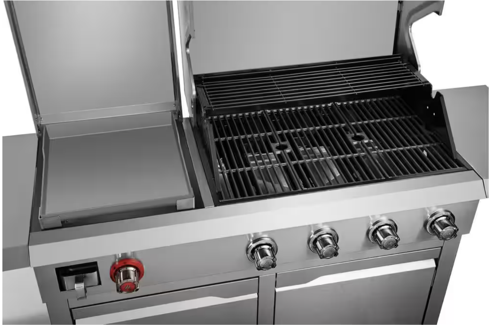 Parrilla a Gas 4 Quemadores Plancha Acero Inoxidable Dyna Glo-4