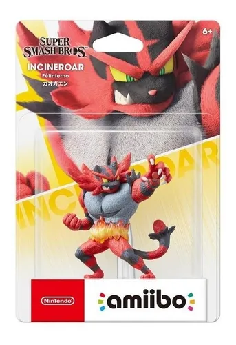 Figura Amiibo Incineroar - Colección Super Smash Bros - Sniper-0