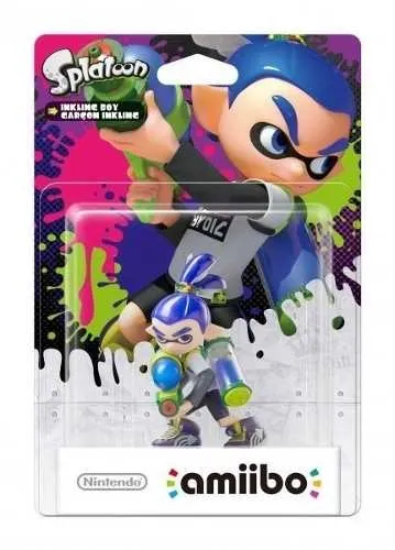 Figura Amiibo Inkling Boy - Colección Splatoon - Sniper-0