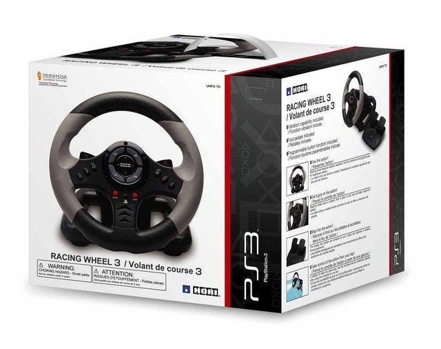 Volante HORI Racing Wheel 3 Controller - Ps3/PC - Sniper-0