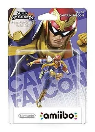 Figura Amiibo Captain Falcon - Colección Super Smash Bros - Sniper-0