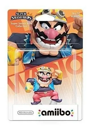 Figura Amiibo Wario - Colección Super Smash Bros - Sniper-0