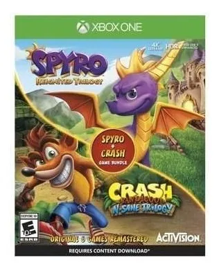 Spyro + Crash Trilogy - Xbox One Físico - Sniper-0