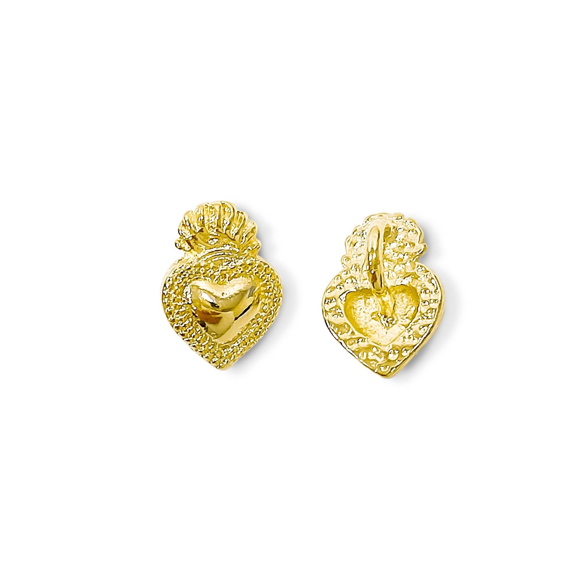 Colgante Corazón Detente Mini Enchapado Oro 18K-1