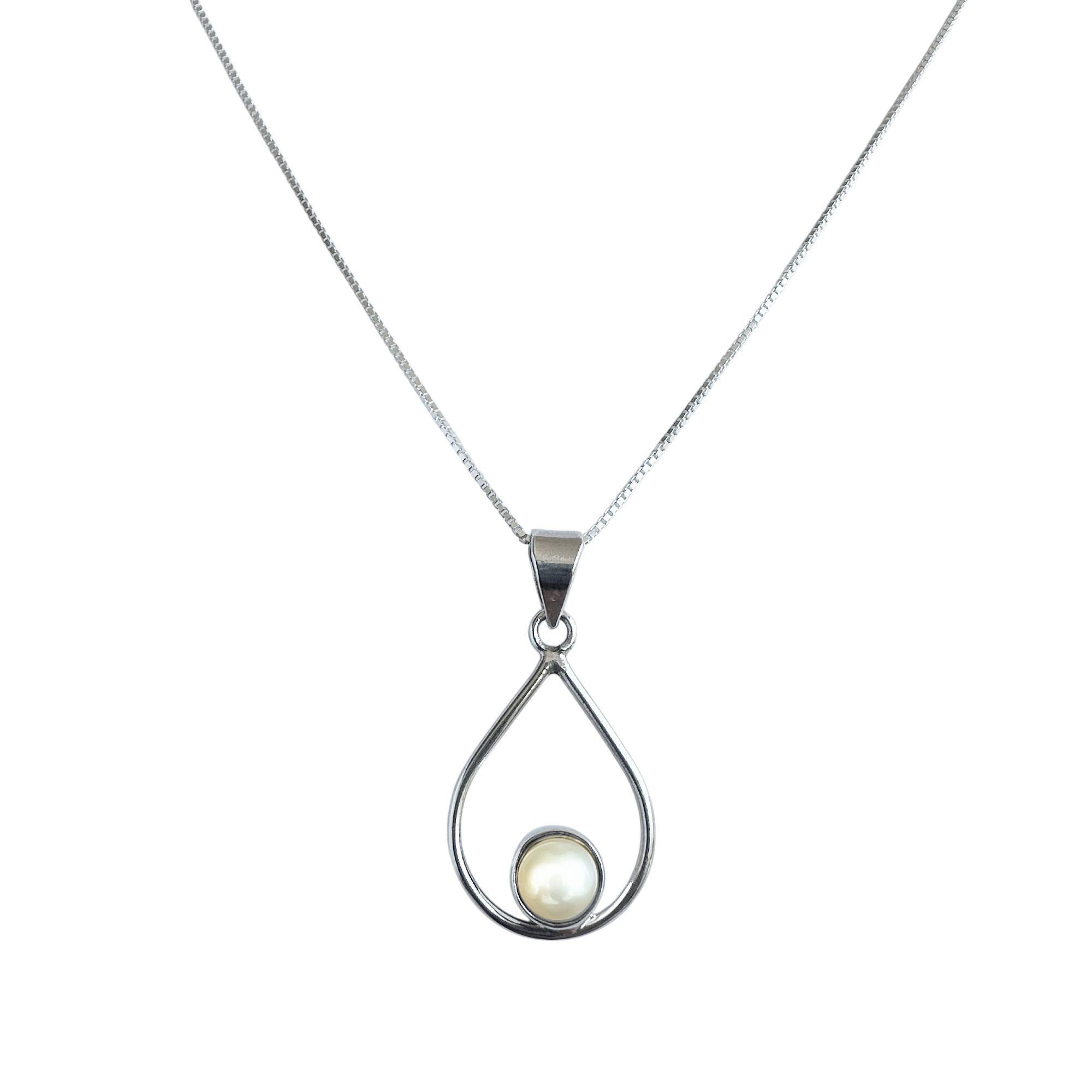 Collar Gota Calada Perla De Río Plata Fina 925-2