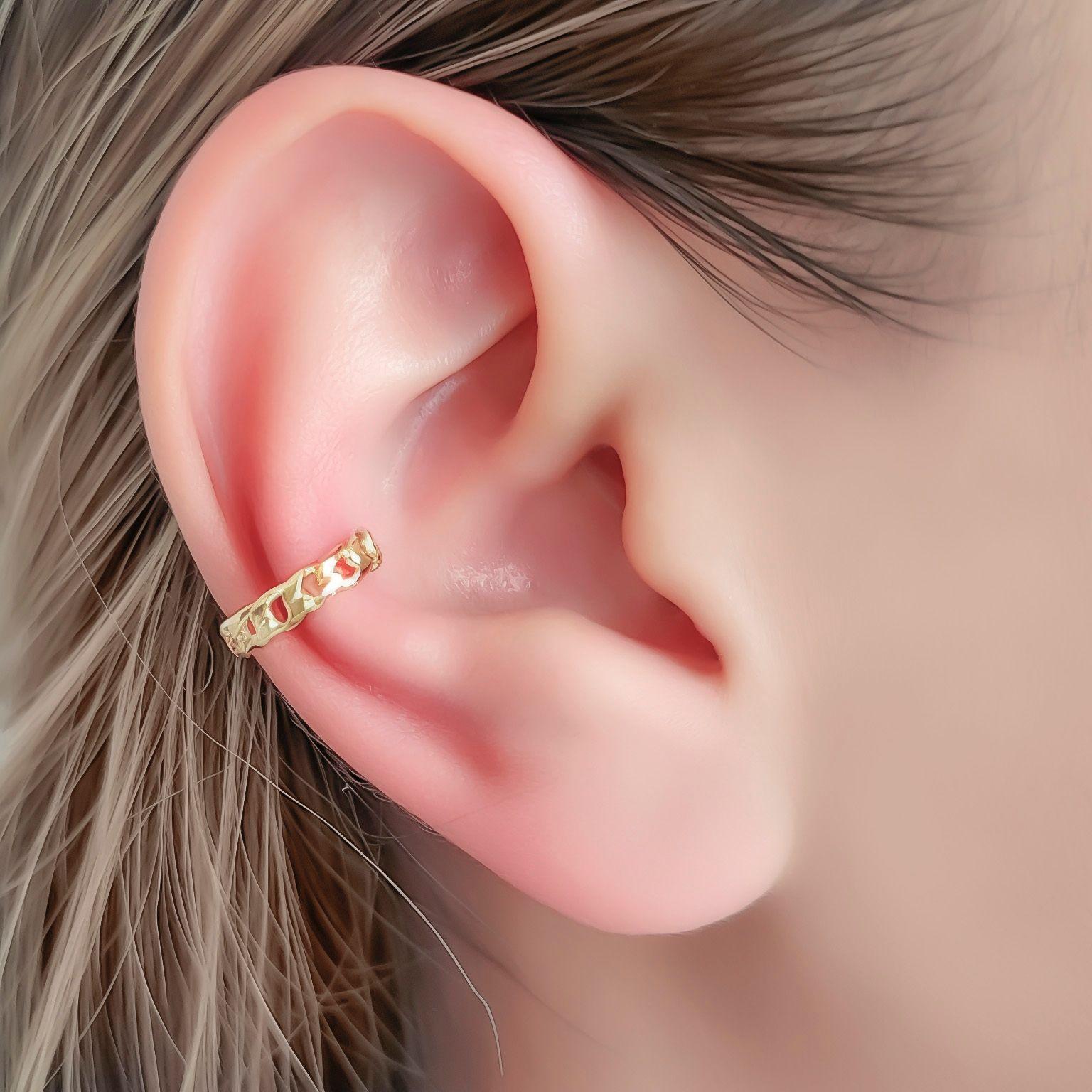 Aro Bidu Trenzado Fino Enchapado Oro 18K-3