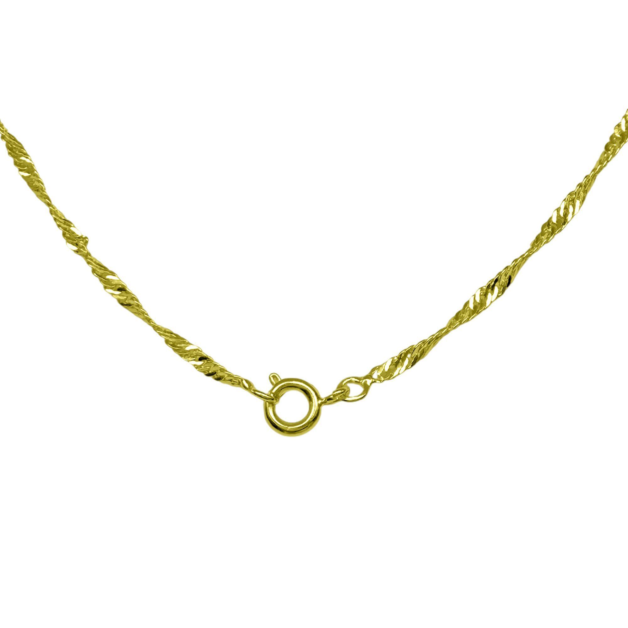Cadena Singapur Grueso Enchapado Oro 18K-3