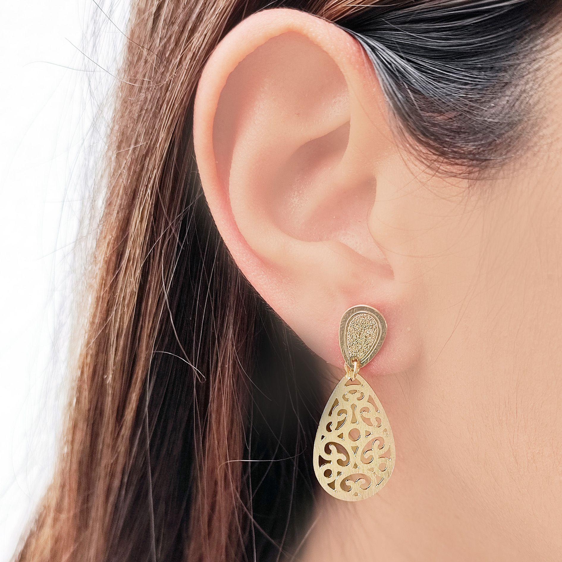 Aros Eugenia Enchapado Oro 18K-2