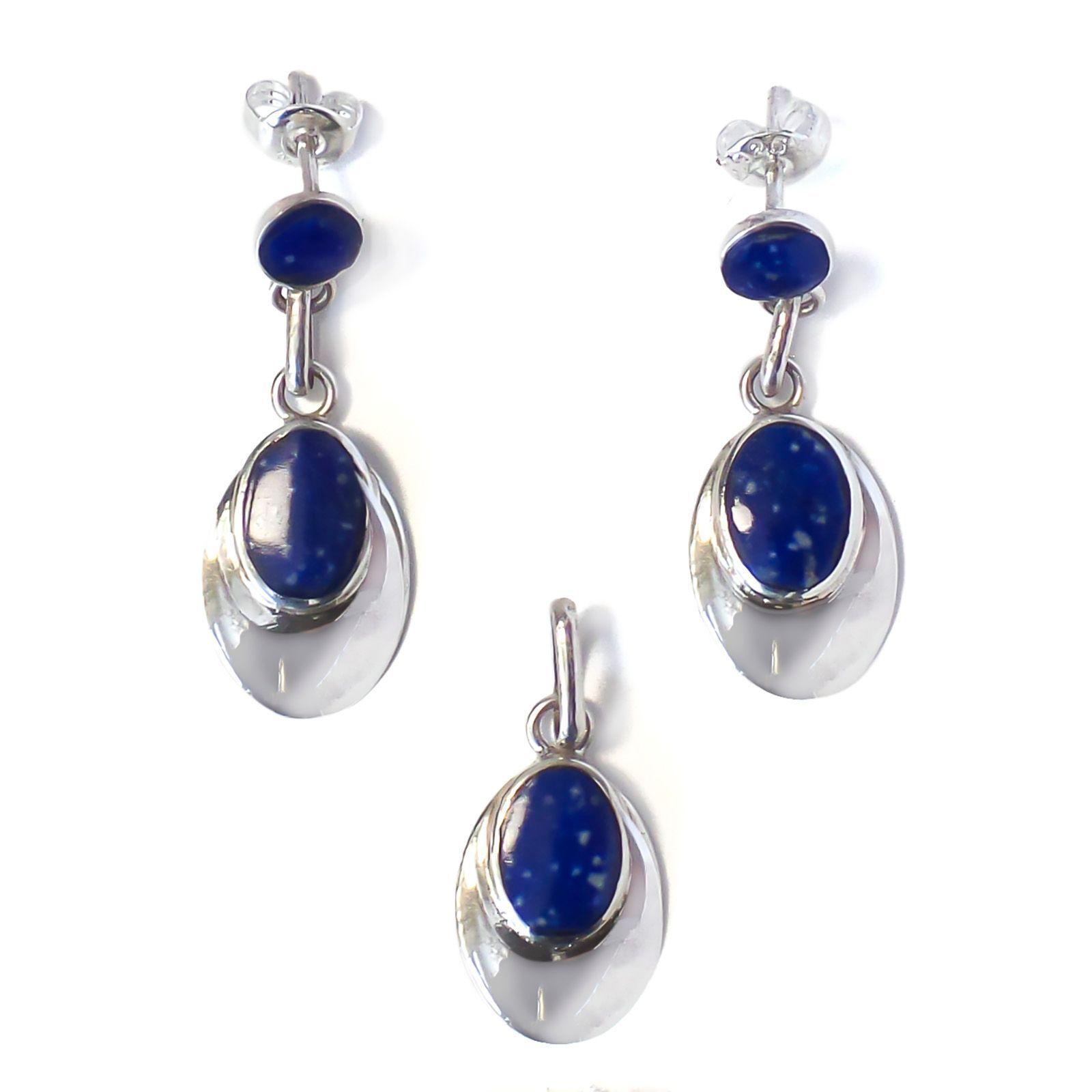 Set Lapislázuli Plata Fina 950-1