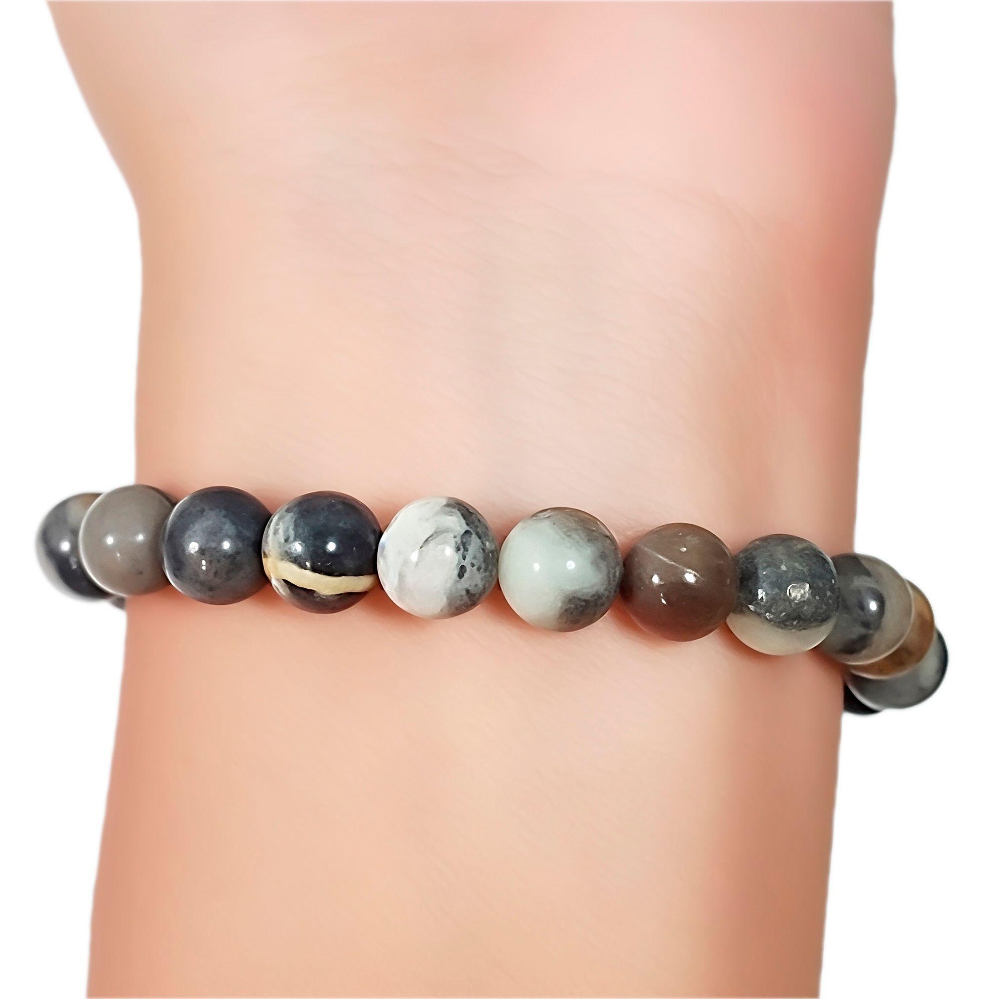 Pulsera Jaspe Picasso 8mm Elasticada-2