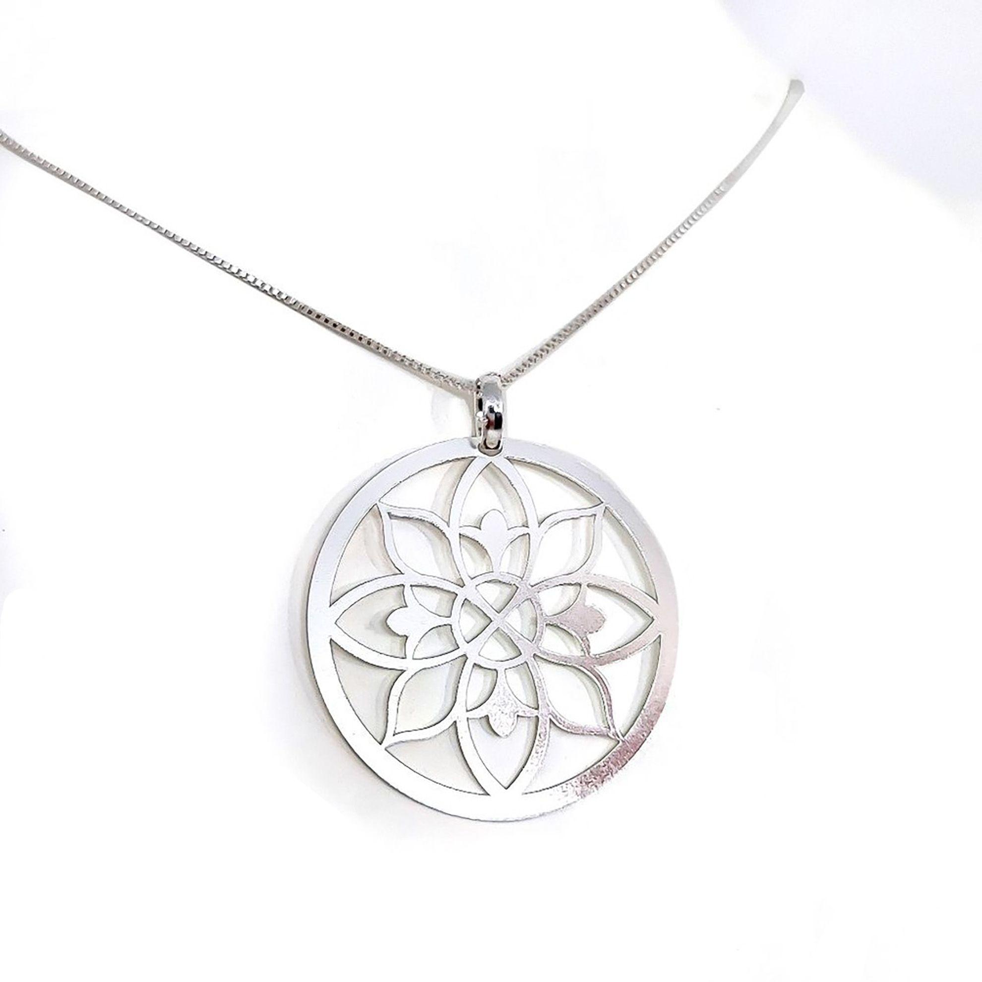 Collar Flor de la Vida Plata Fina 925-1