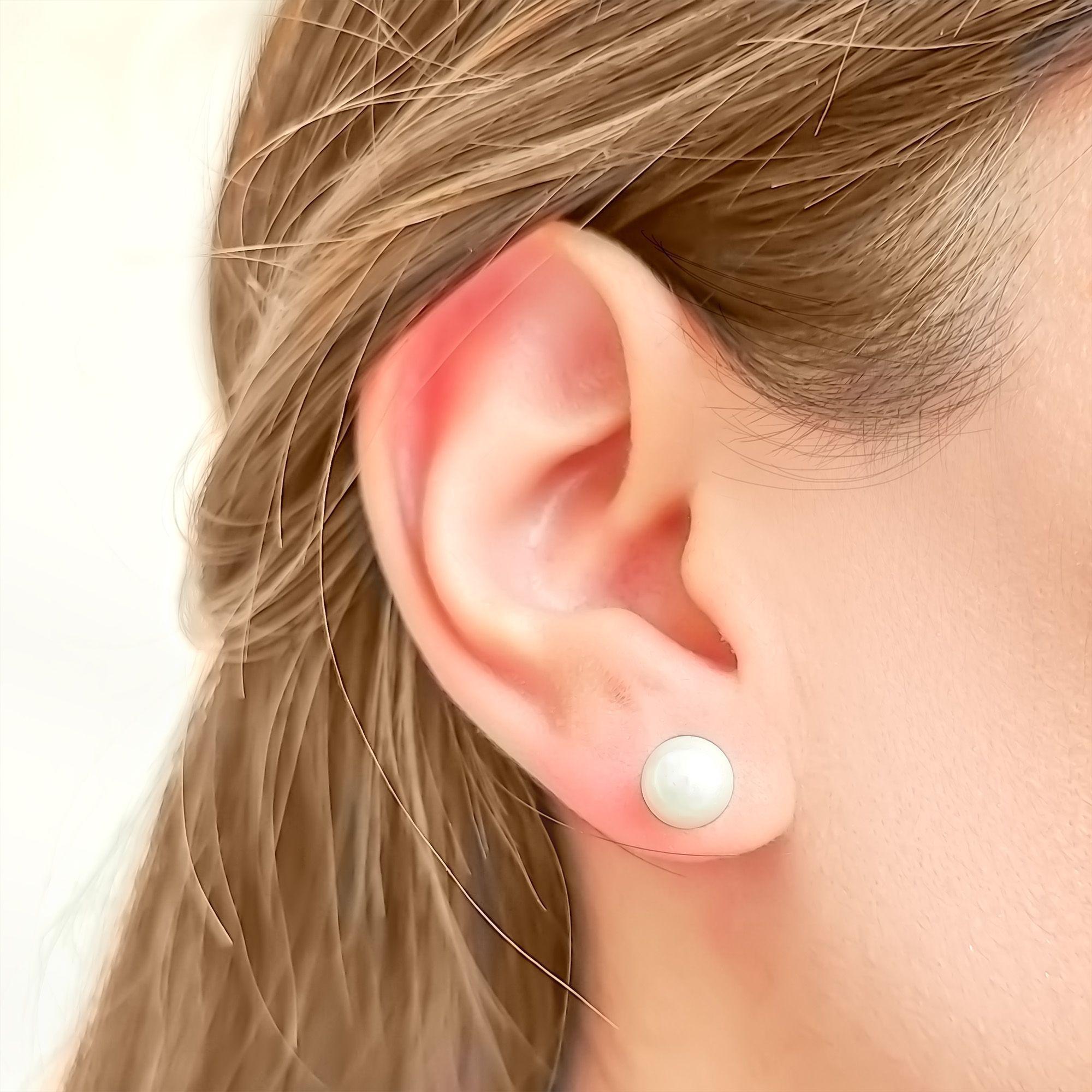 Aros Perla Fantasía 8mm Plata Fina 925-2