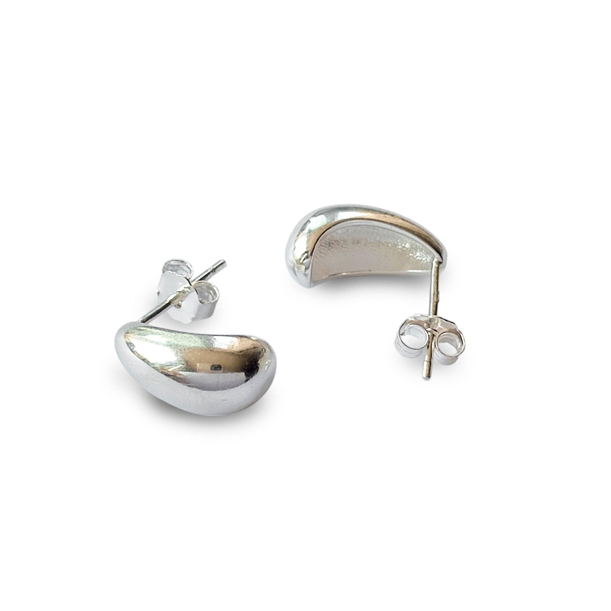 Aros Gota Silvia Plata Fina 925-2