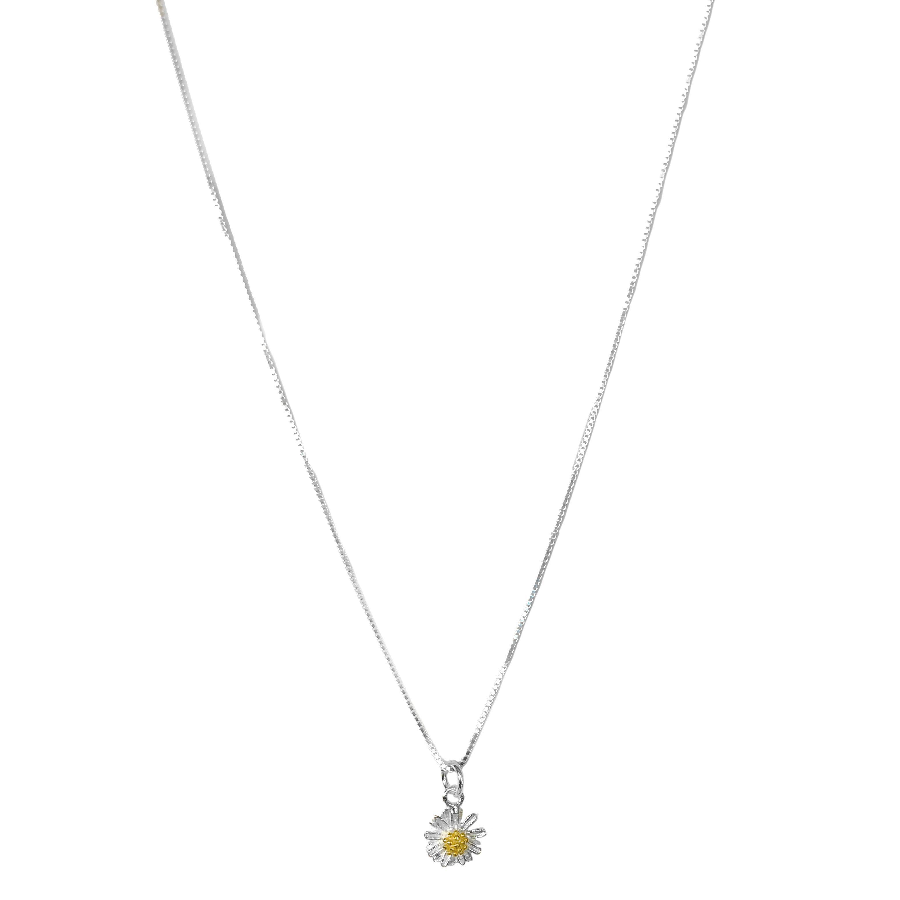 Collar Girasol Plata Fina 925-0