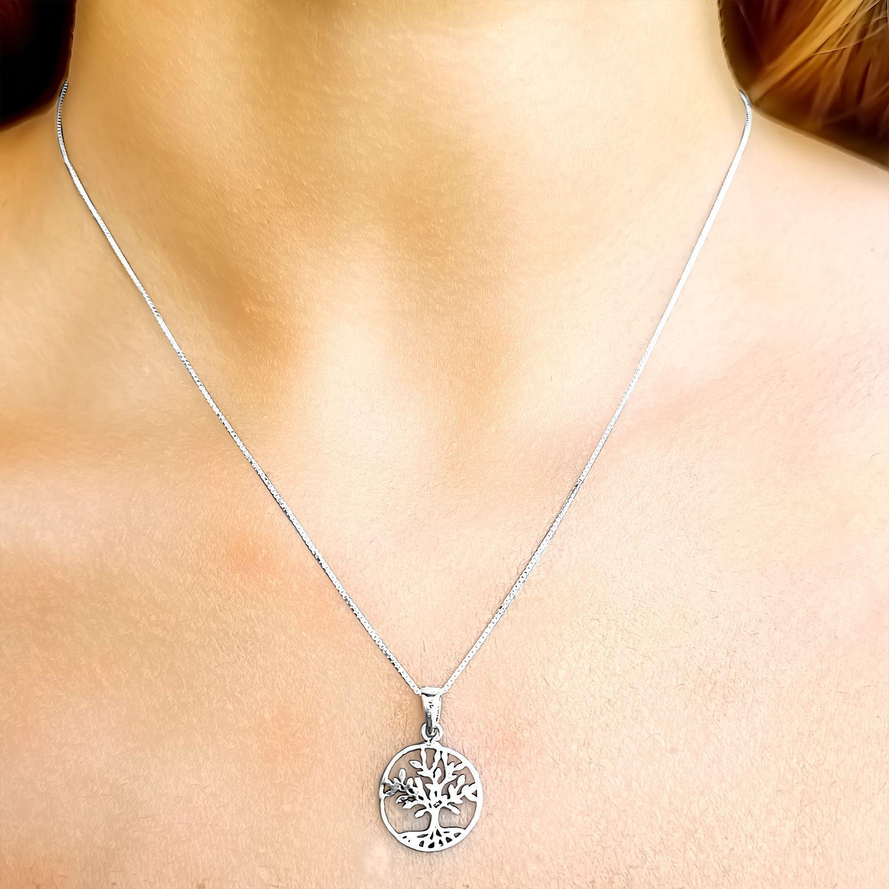 Collar Árbol De La Vida  Plata Fina 925-3