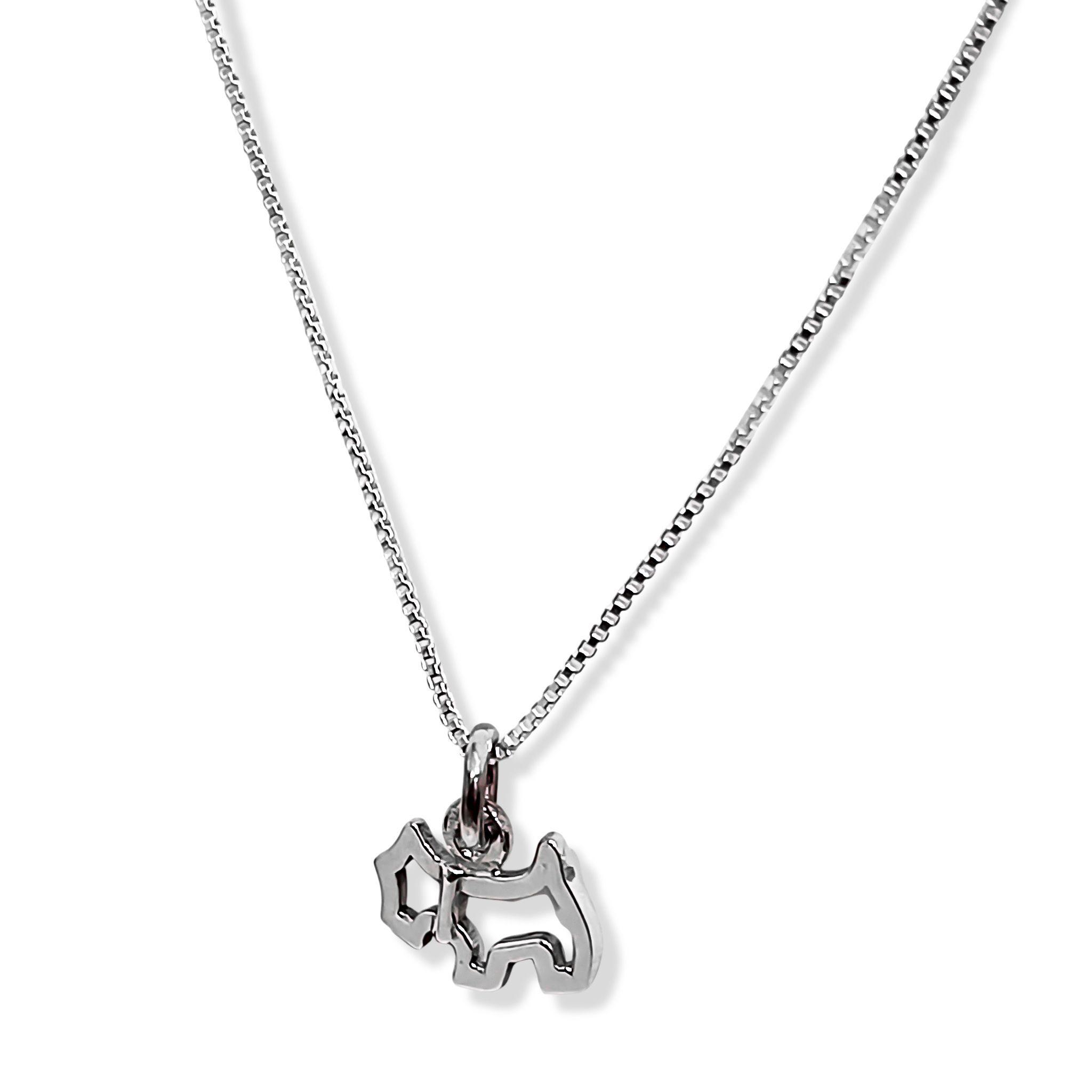 Collar Perro Calado Mini Plata Fina 925-2