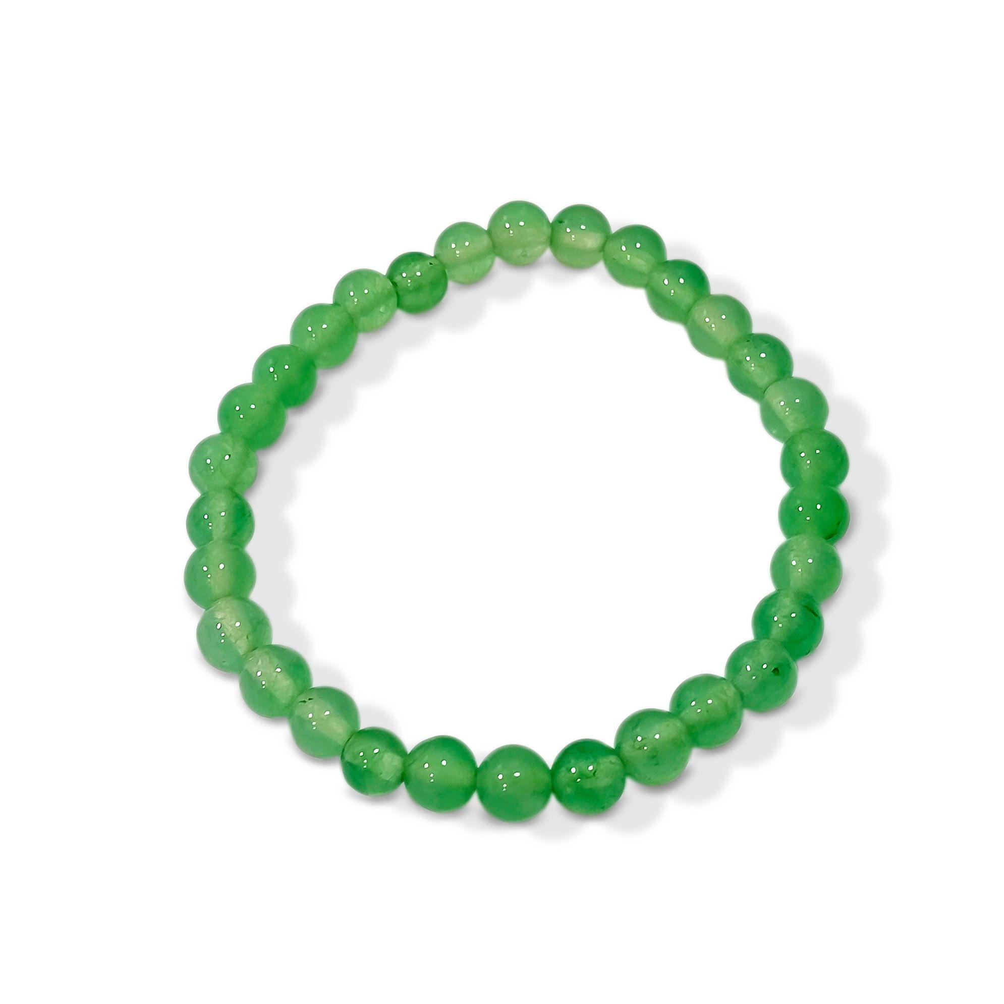 Pulsera Jade 6mm Elasticada -2