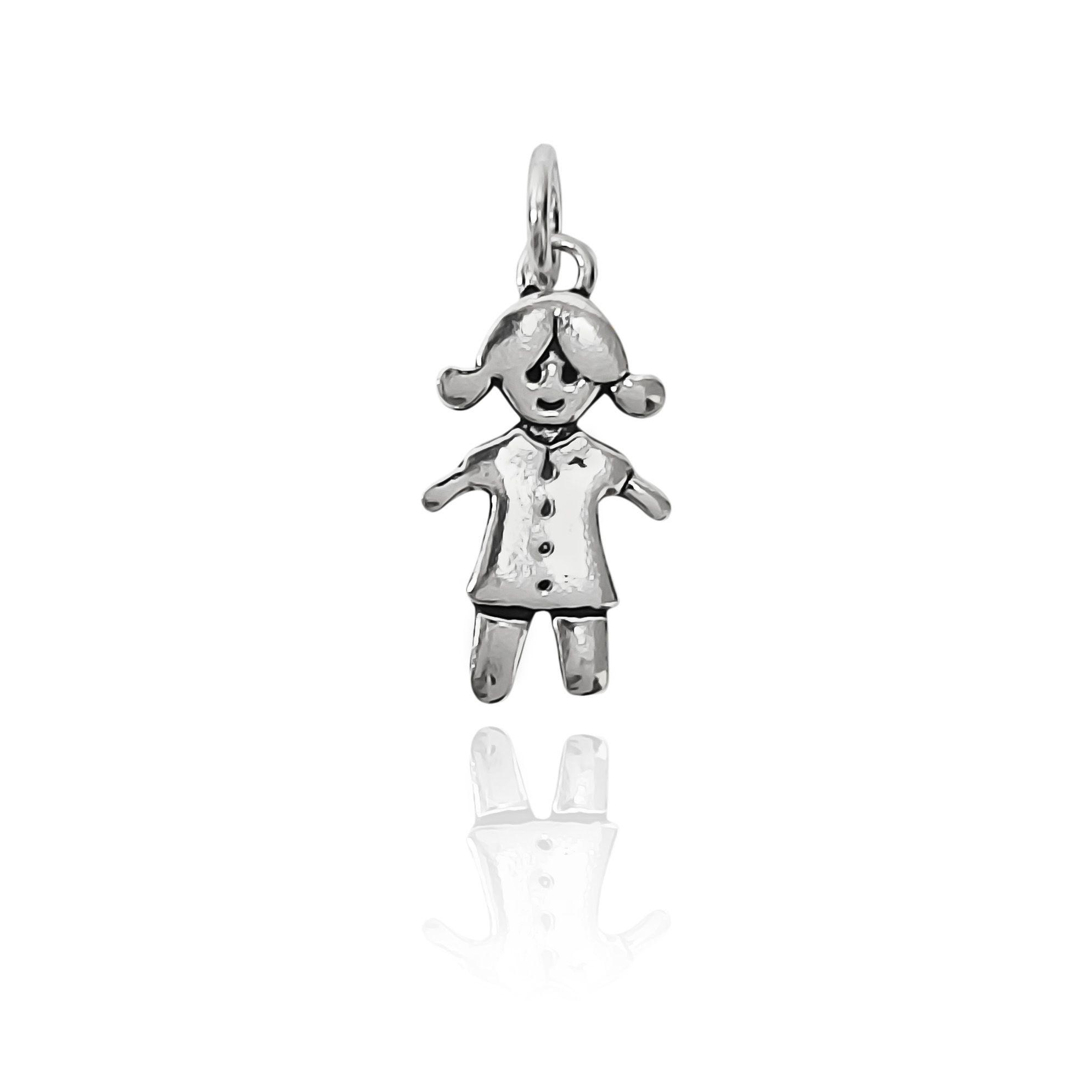 Colgante Niña Chapes Plata Fina 925-2