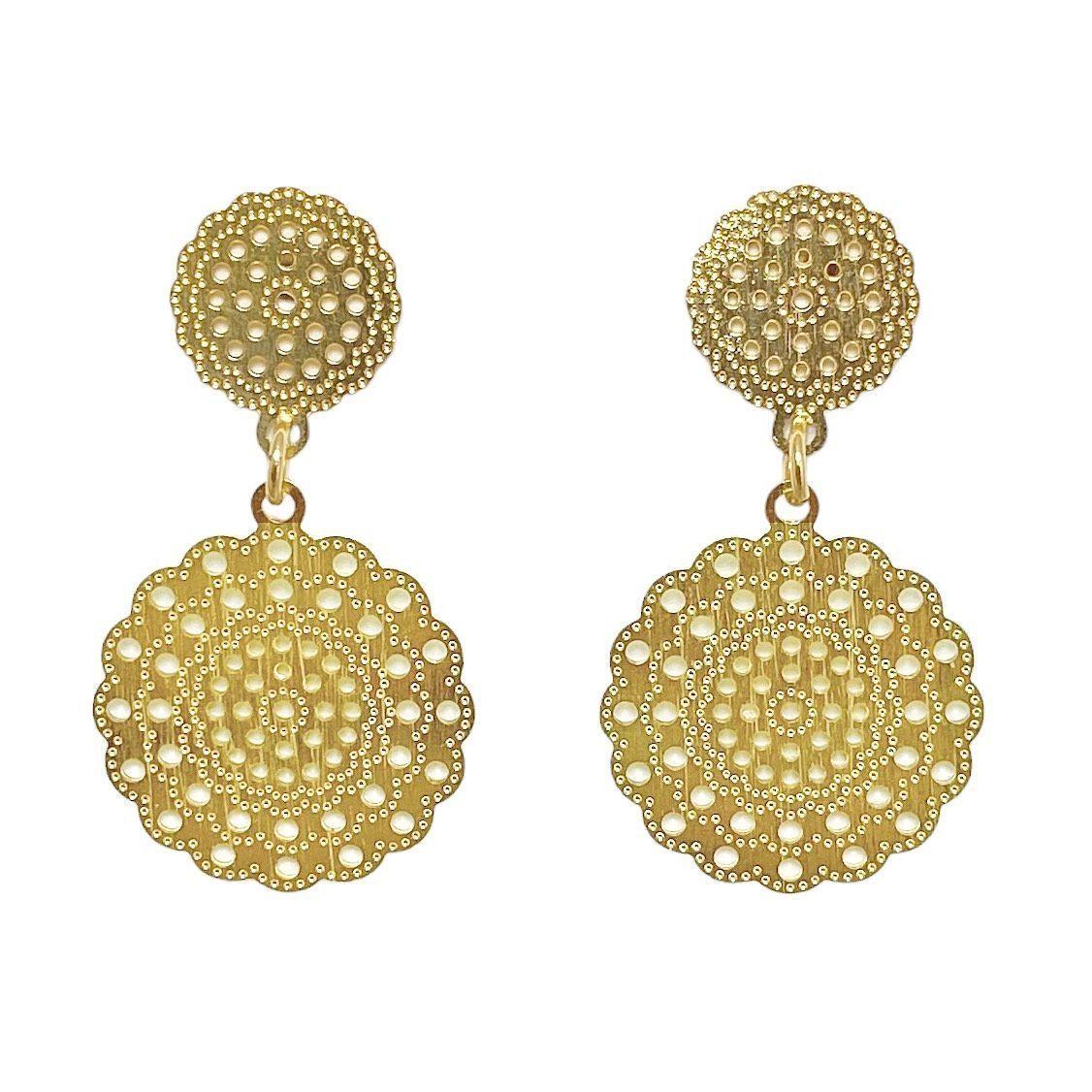 Aros Fiorella Enchapado Oro 18K-2