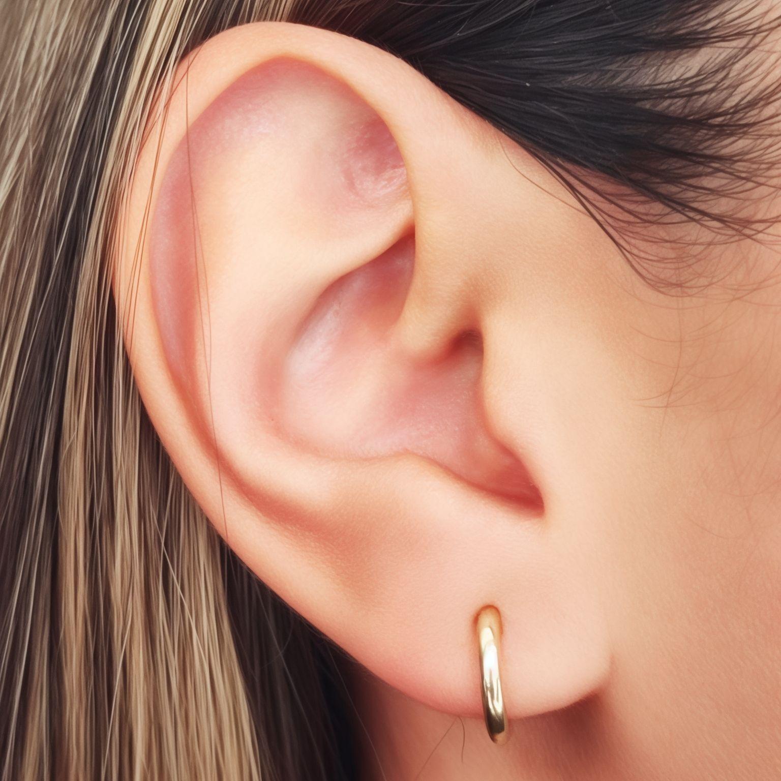 Aros Argolla Mini 12mm Enchapado Oro 18K-3