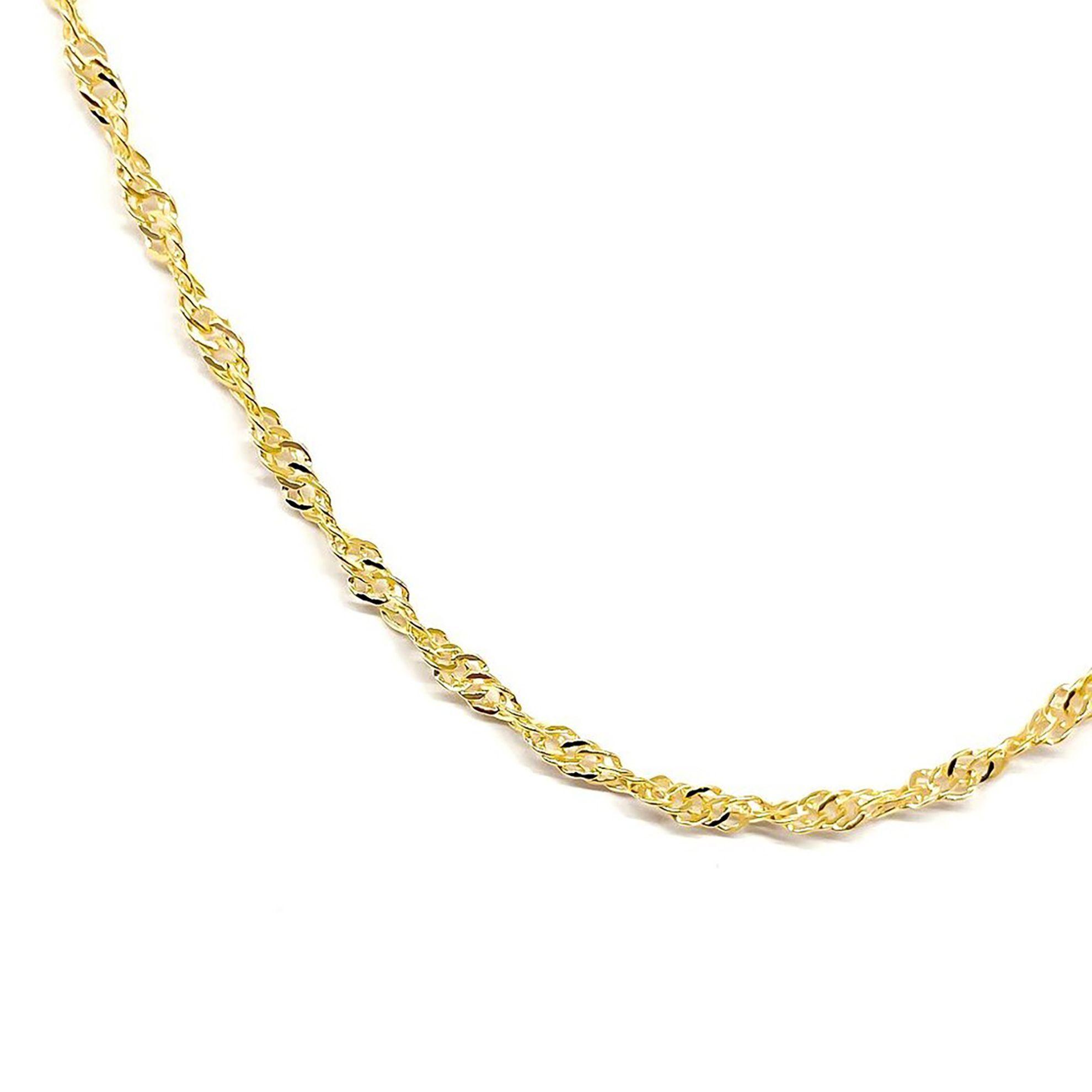 Cadena Singapur 45cm Enchapado Oro 18K-2