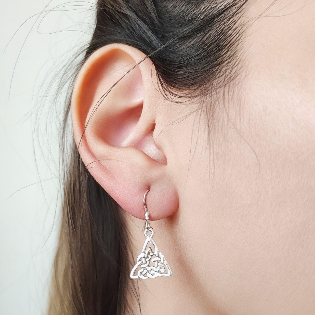Aros Nudo Celta Plata Fina 925-2
