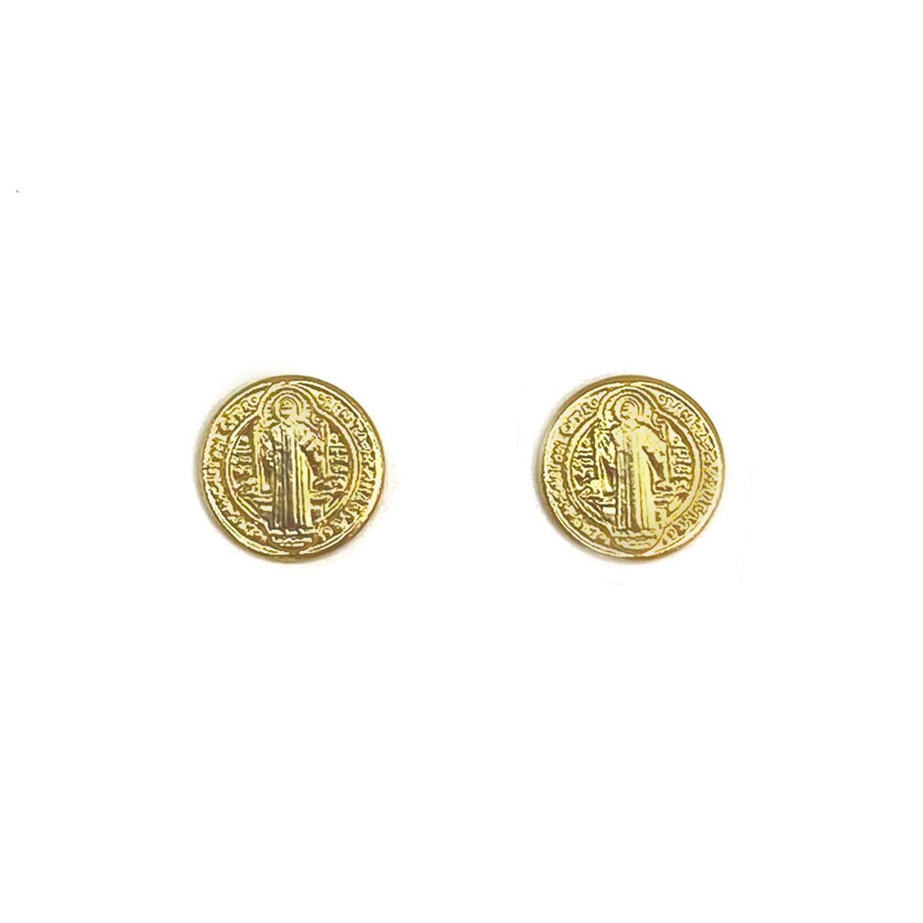 Aros San Benito 8mm Enchapado Oro 18K-1