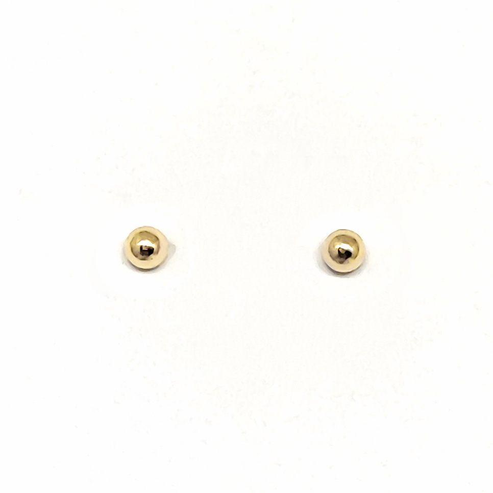 Aros Bebé Bola 2mm Enchapado Oro 18K-2