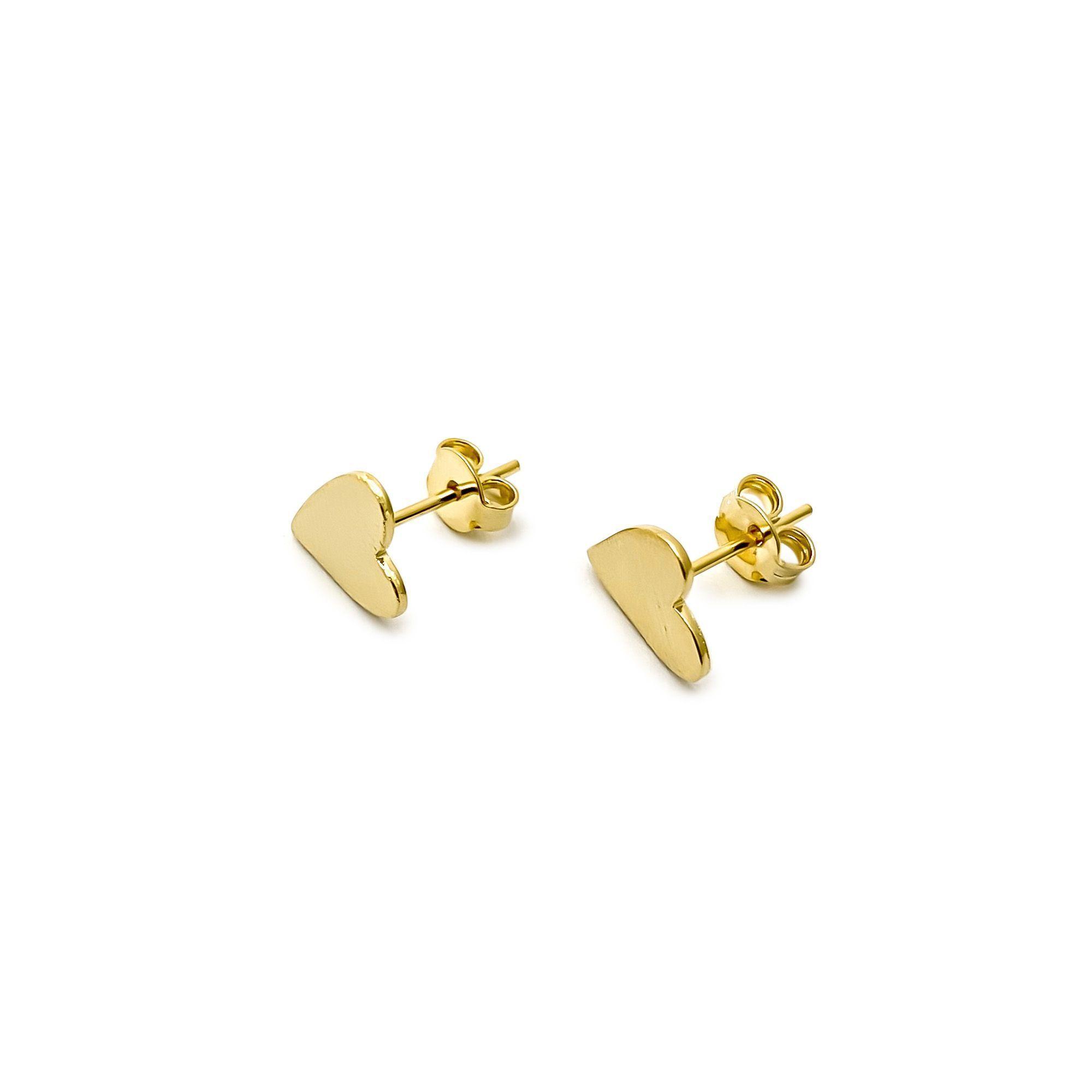 Aros Corazón Tierno Enchapado Oro 18K-1