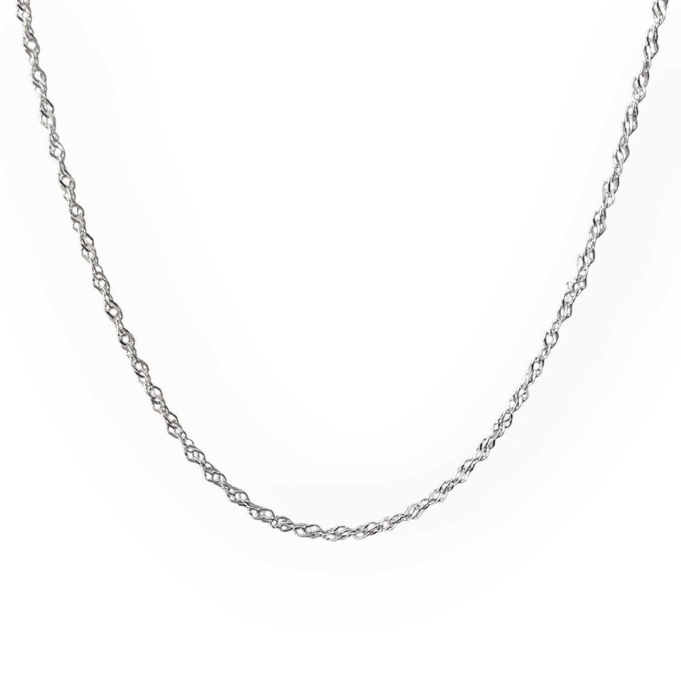 Cadena Singapur 40 cm Plata Fina 925 -2