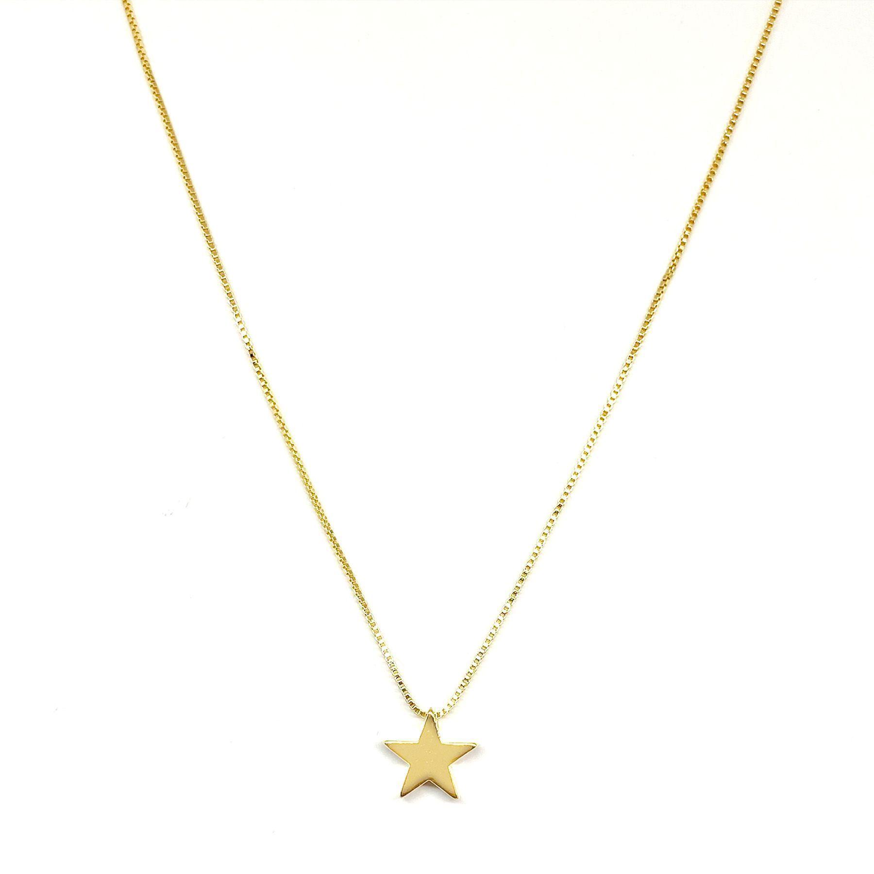 Collar Estrella Enchapado Oro 18K-2