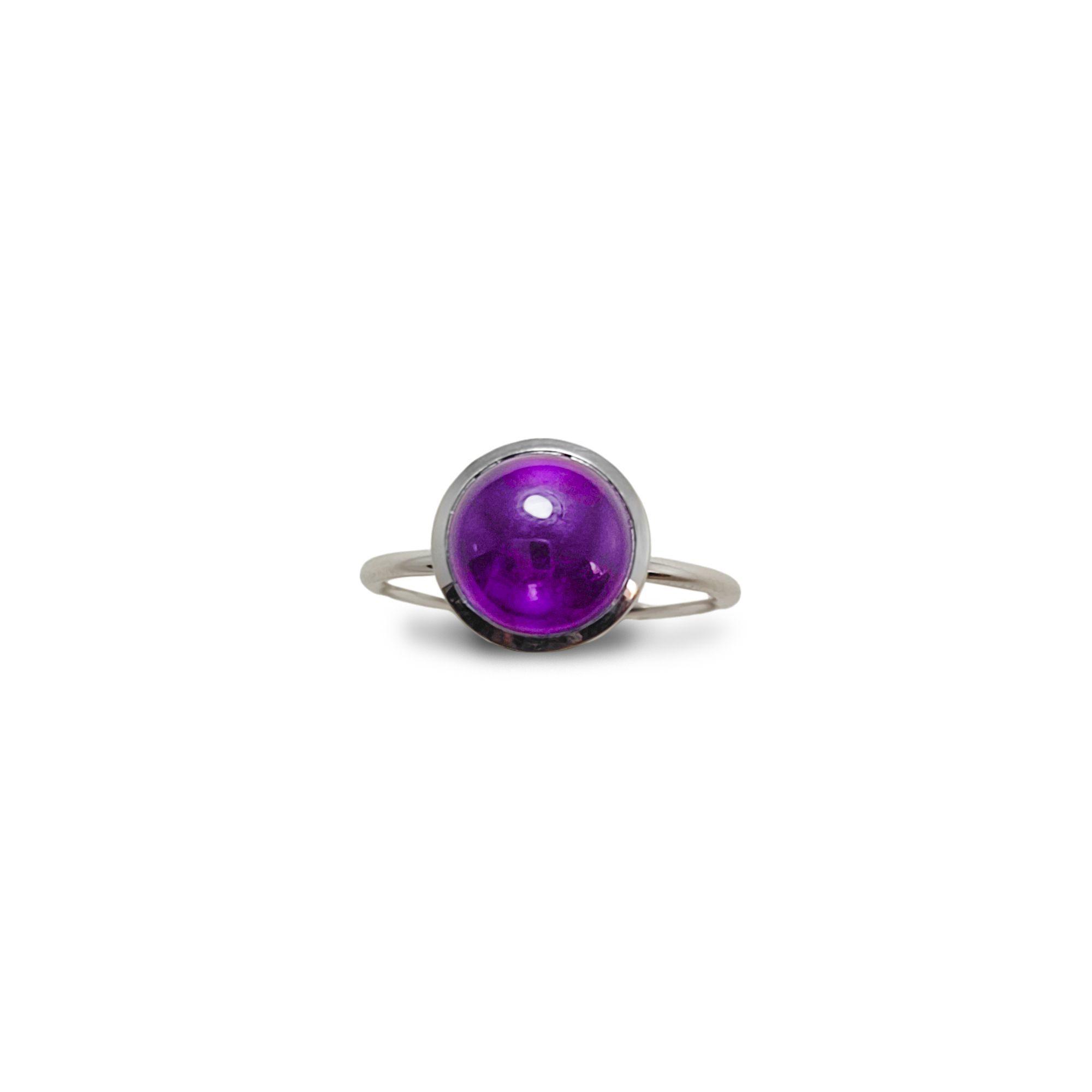 Anillo Shakti Amatista Plata Fina 925-2
