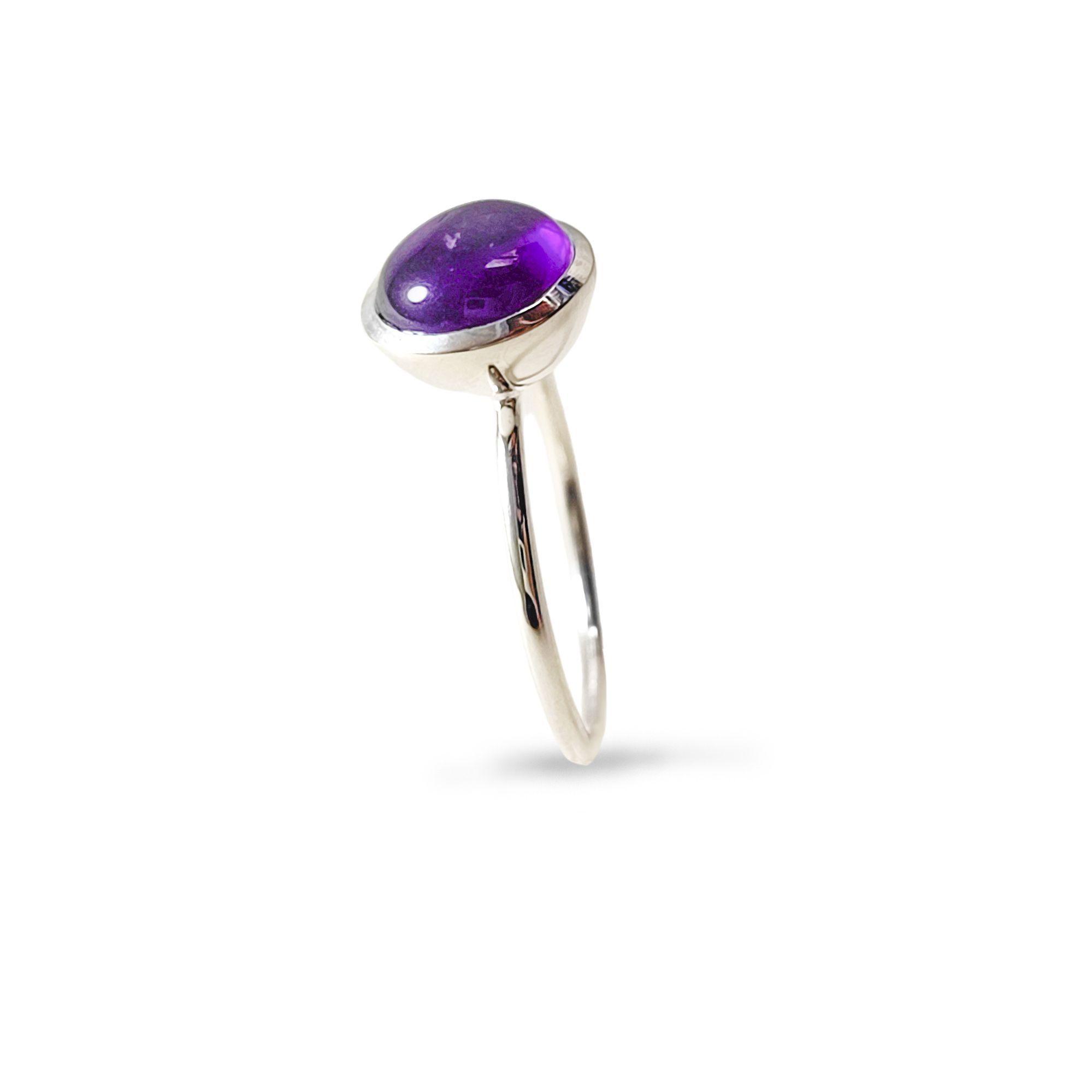 Anillo Shakti Amatista Plata Fina 925-3