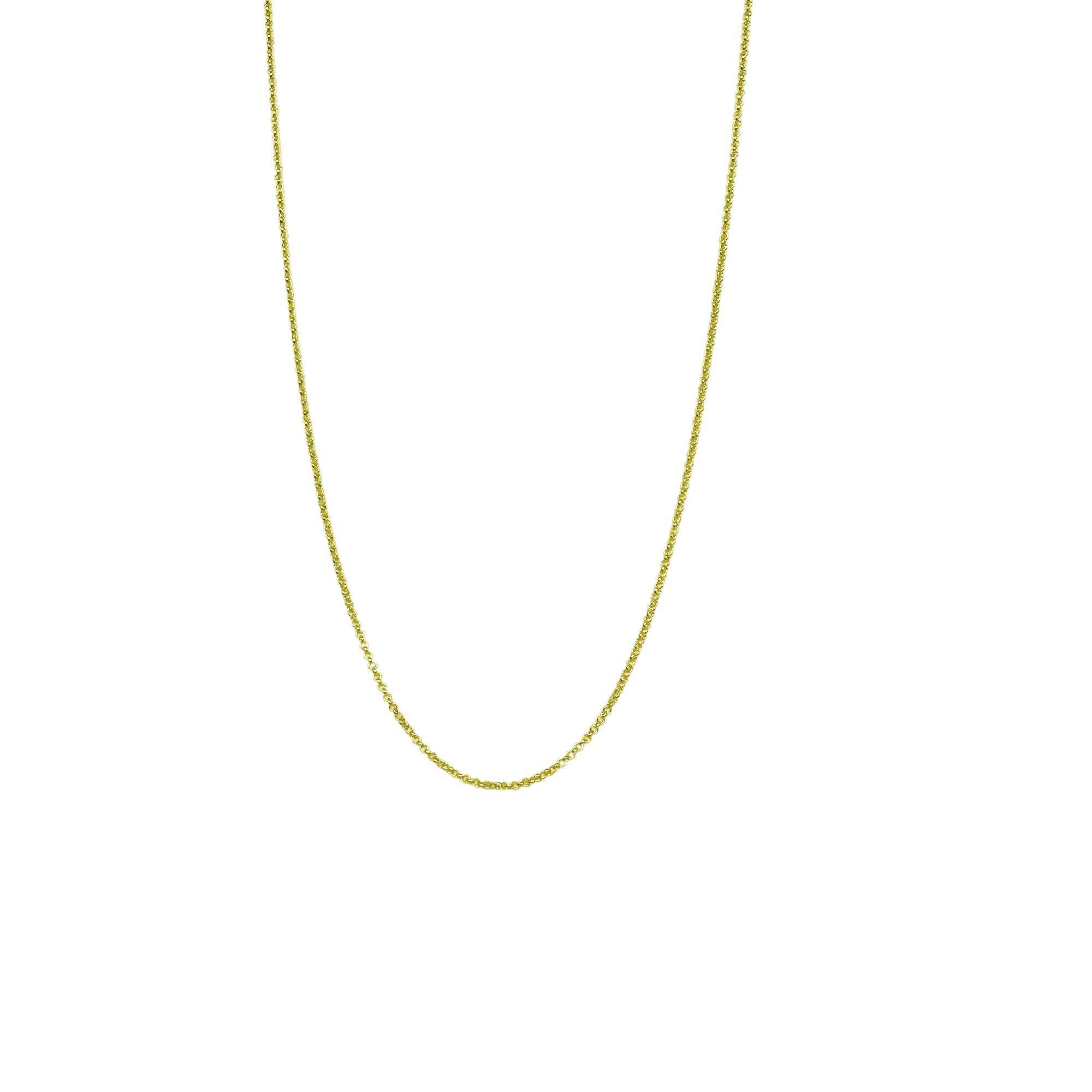 Cadena Rolo Fino Enchapado Oro 18K-0